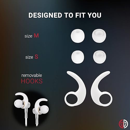 Miniatura 5 de Auriculares de tubo de aire - Auriculares antiradiación sin EMF (conector de 0.138 in) - con micrófono, control de volumen, cortaúñas, puntas para