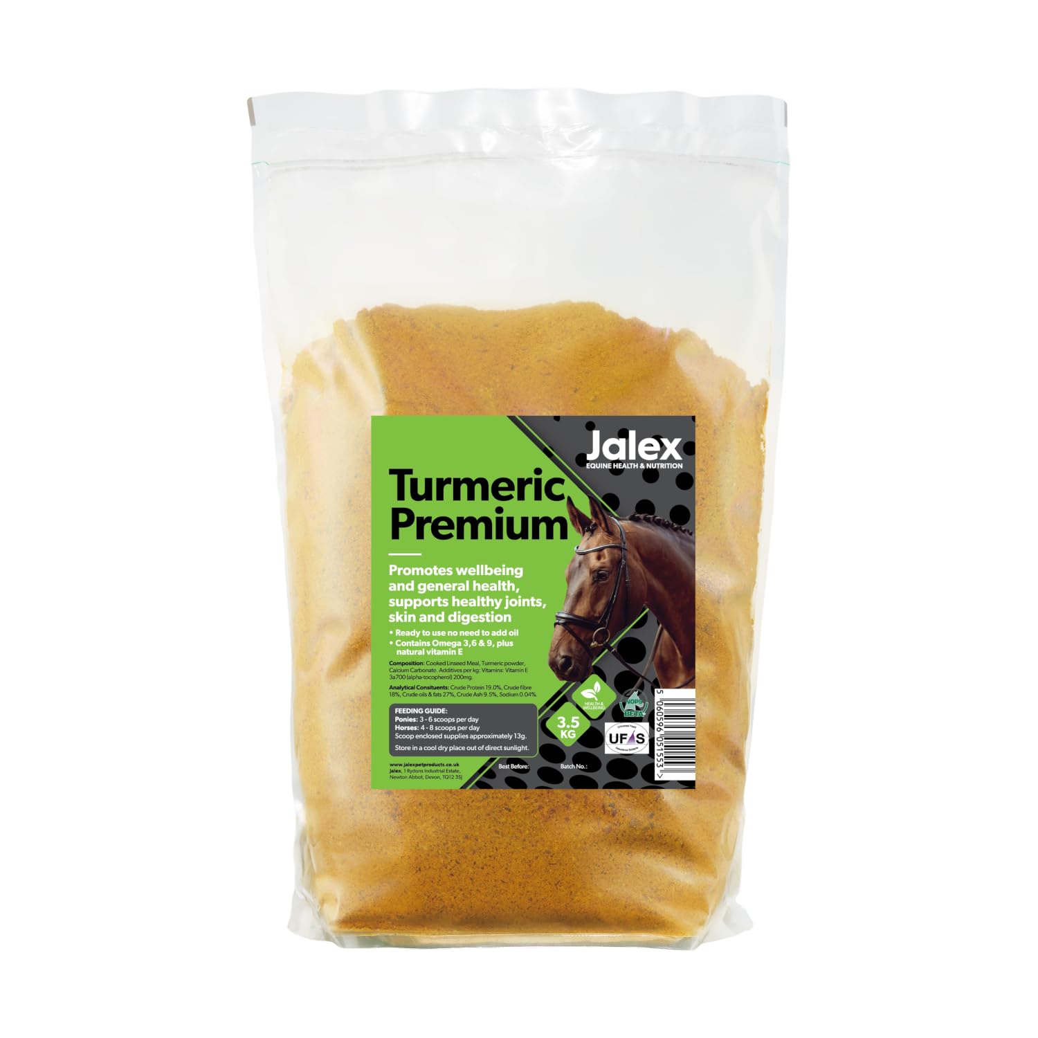 Jalex Equine Turmeric Premium Horse Joint And Digestion Supplement 3.5KG