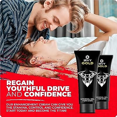 IRVY Gel Gold for Men Cream Massage Gel (Pack of 2)