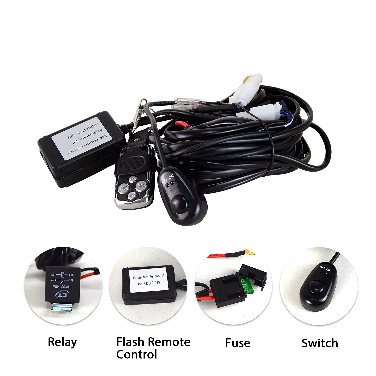 Willpower Barra Led Curvo 52 Pulgadas 132cm 675W Barra de Luz con Arnés de Cableado Estroboscópico 12V 24V IP67 Largo Alcance Faro Foco Led Trabajo 6000k para 4x4 Tractor Coche Camion Barco Offroad