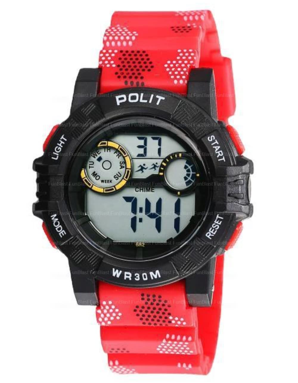 FunBlast Watch for Kids - Kids Wrist Watch Waterproof Sports Alarm Watch with Digital Dial, Wrist Watch for Kids 5-15 Years Old Kids, Boys, Girls, Birthday Gift for Children, Return Gifts (Red) (B0BRKT2S9Y) Amazon Price History, Amazon Price Tracker