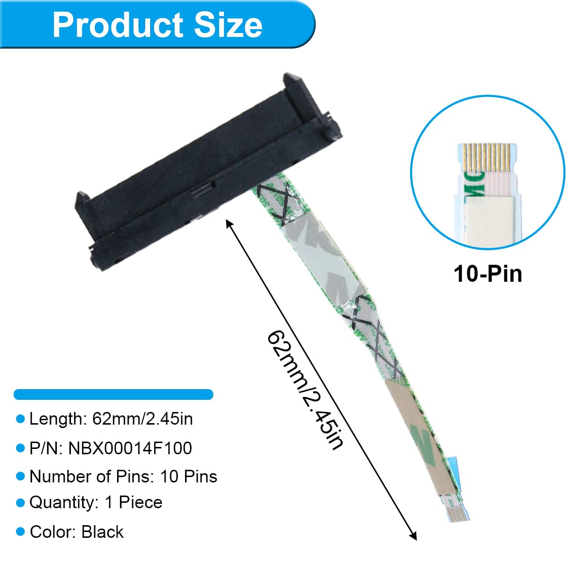 2.5inch HDD/SSD Hard Drive Cable Connector For ASUS VivoBook S14/S15 S430U S530U - Foto 10