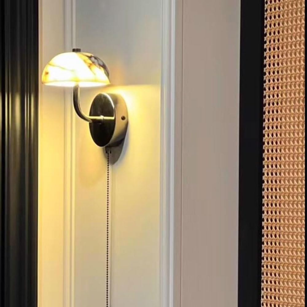 Applique da parete a LED con luce calda in marmo naturale