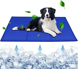 Tapete Gelado para Cachorros, Tapete Gelado para Gatos, Tapete Gelado Pet, Almofada de Gelo de Verão 60 x 90CM para Cães e Gatos