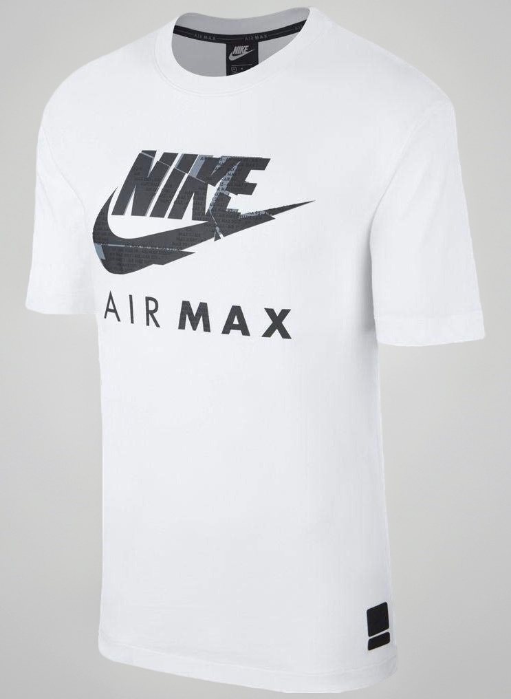 Nike Men's NSW Air Max T-Shirt, Regular Fit, 100% Cotton, Pull On, Crew Neck, Short Sleeve, Multiple Colors, US Size