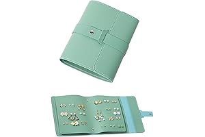 LAKE OF FIRE Stud Earring Storage with Foldable Book Design
