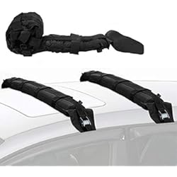 Baca Para Opel Combo Life Feelglad Barras de techo universales suaves para coche, 2 unidades, inflables automáticas, de fácil ajuste rápido, resistente, para coche, 35 pulgadas, capacidad máxima de peso de 80 kg