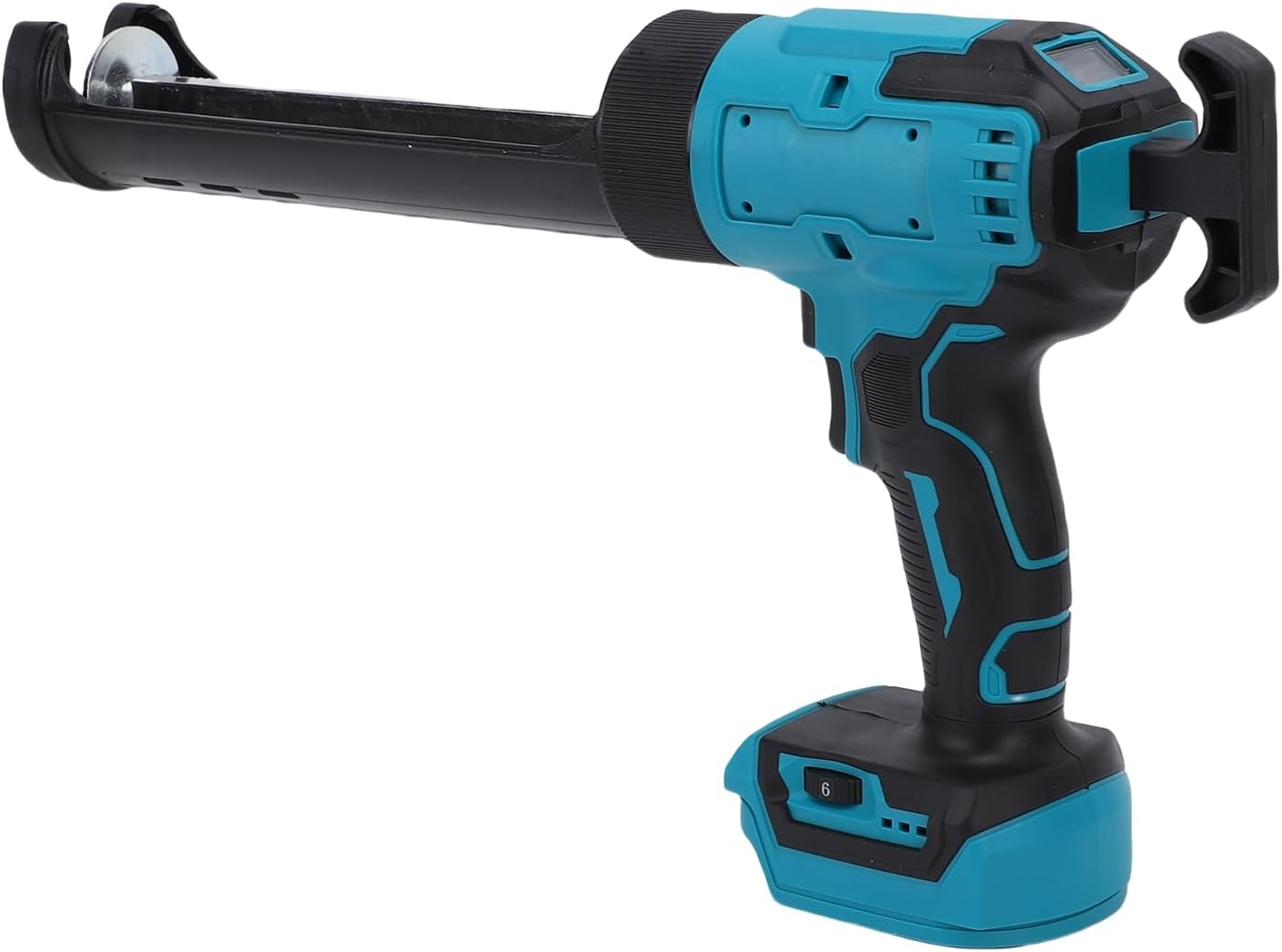 Fafeicy Caulking Gun, Battery Powered Electric Sealant Gun with LED Light for 10OZ 300ml Cartridges