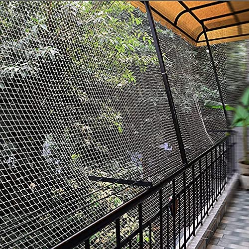 Image of EasyShoppingBazaar Bird Net /Pigeon Net /Anti Bird Net UV Stabilized HDPE (with Clips & Tying Ropes) - White 15Ply - 6 x 4 Ft