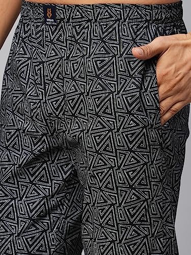 Image of Urban Scottish Men's Lounge Pants 100% Cotton Men's Lounge Night Pant Comfortable Leisure-Wear Lower with an Elastic Waist-Band and Regular Fit Track Pants, Machine Washable Stay at Home