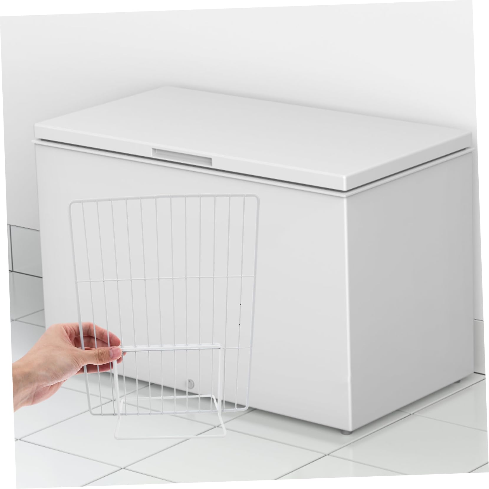 2Stücke Gefrier Trennwände aus Netzgewebe für Kühlschrank Organizer Platzsparende Trennwände zur Effizienten Lagerung von Lebensmitteln für Supermärkte und Gefrierkörbe