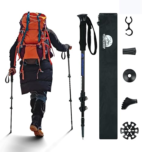 Miniatura 1 de Tienda de campaña de bastón de senderismo para 1 persona y 2 personas para mochileros, tienda de campaña ultraligera para mochileros, tienda de