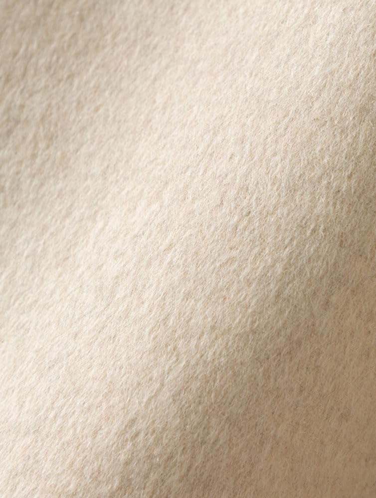 utcoco Womens Short Wool Pea Coat Notched Lapel Cropped Woolen Trench Coat with Pockets - Image 4