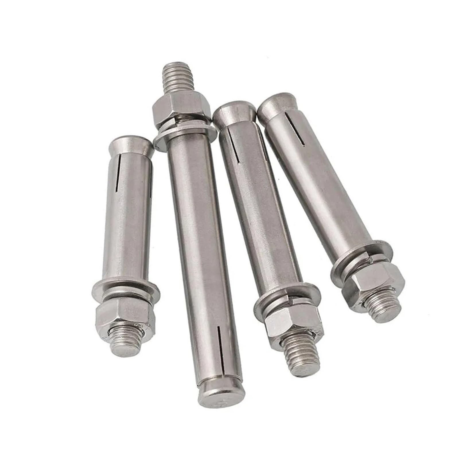 Pernos de anclaje, pernos de expansión, Pernos de anclaje expansión M6-M12 con manguito mejorado acero inoxidable 304(M6x50 Pack 50)