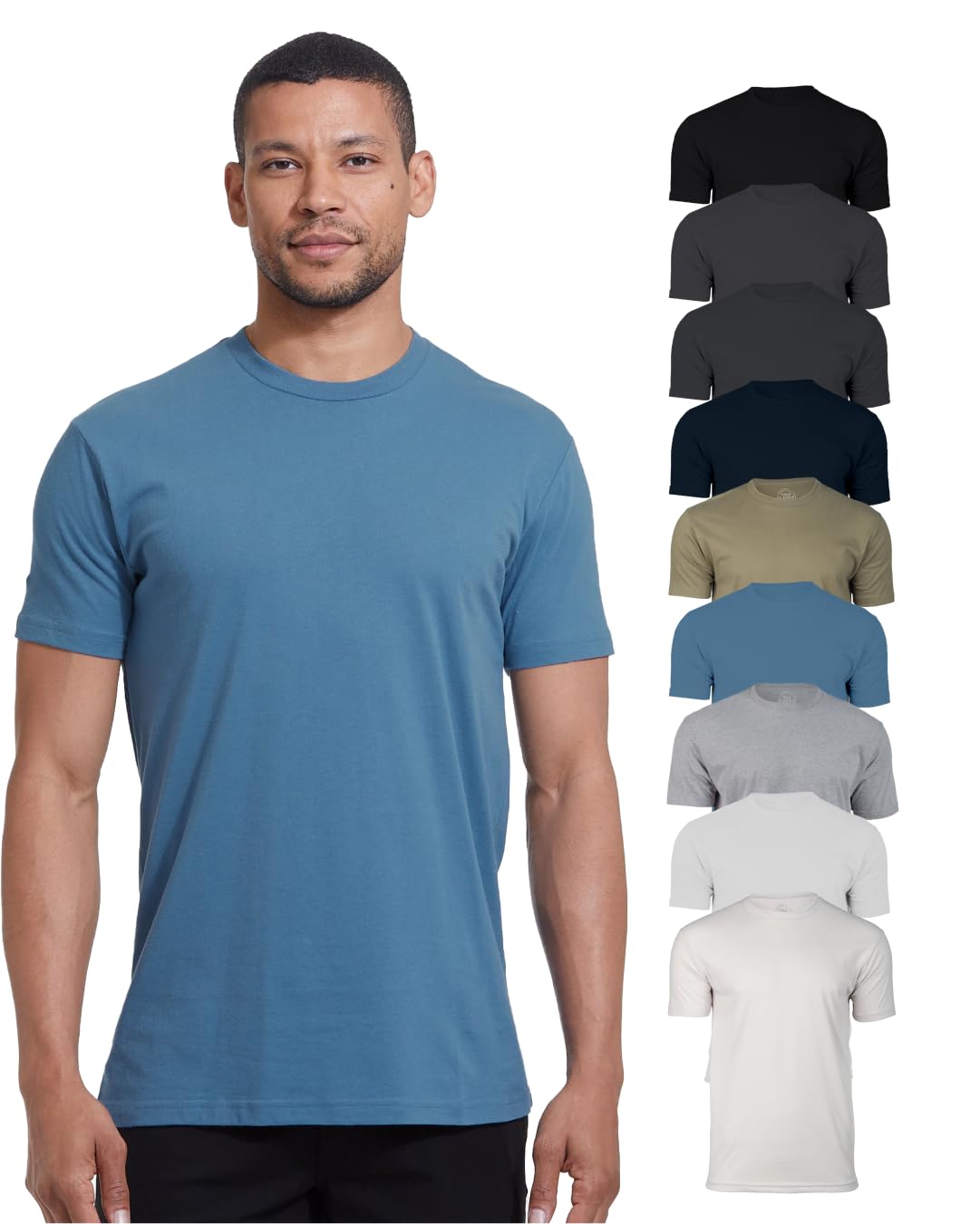 True Classicmens Short Sleeve Classic Crew T-Shirt (pack of 6)