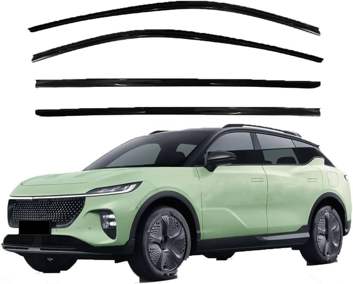 Acwyahso Rain Guards Wind Deflectors for VOYAH MK1 2024+, 4Pcs Vent Visors, Allows Fresh Air & Keeps Rain Out, No-Drill Install