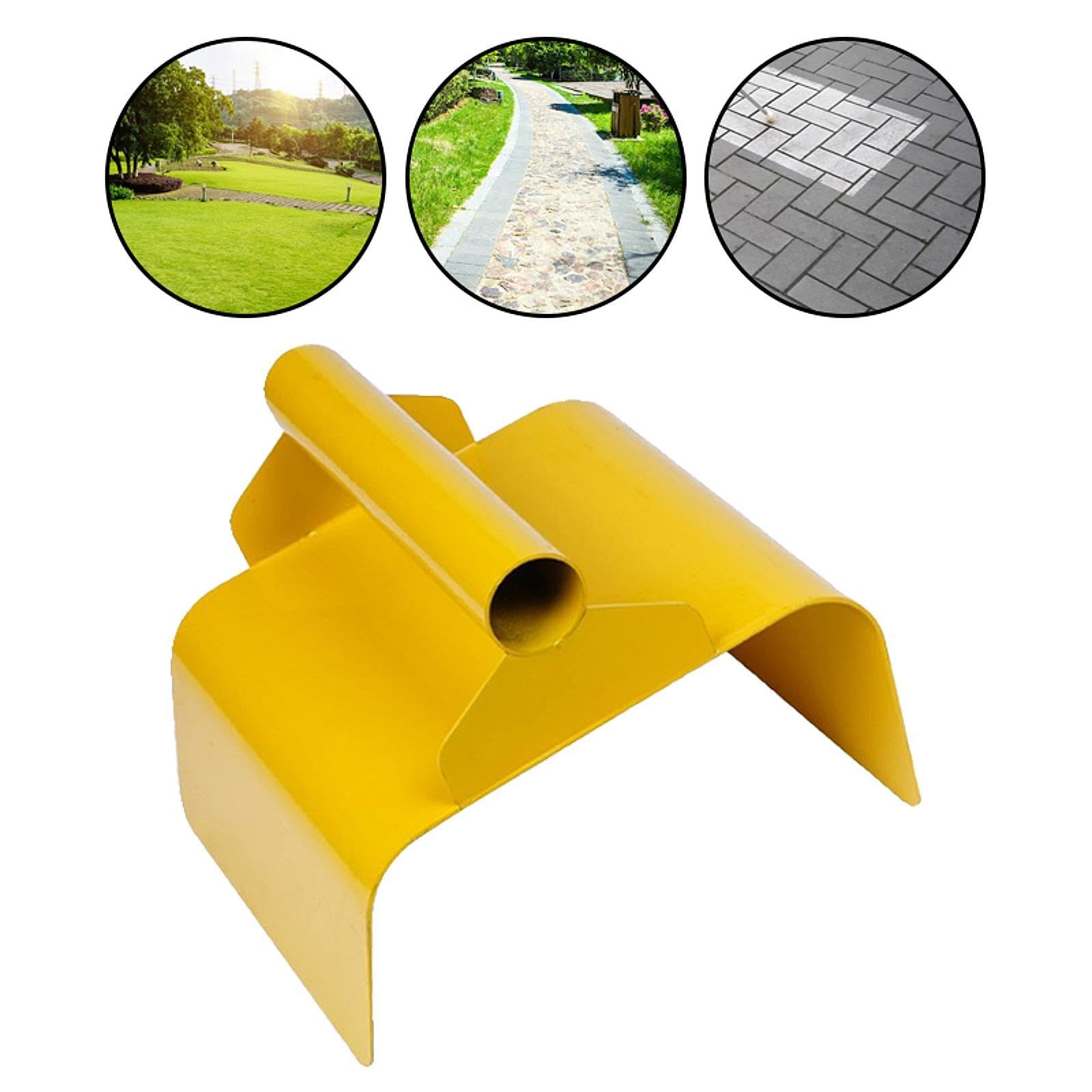 Llana para bordillos de jardinería Llana para hormigón Herramientas para enlucido Cemento Acabado de márgenes Rejuntado de baldosas Acero inoxidable, Style a