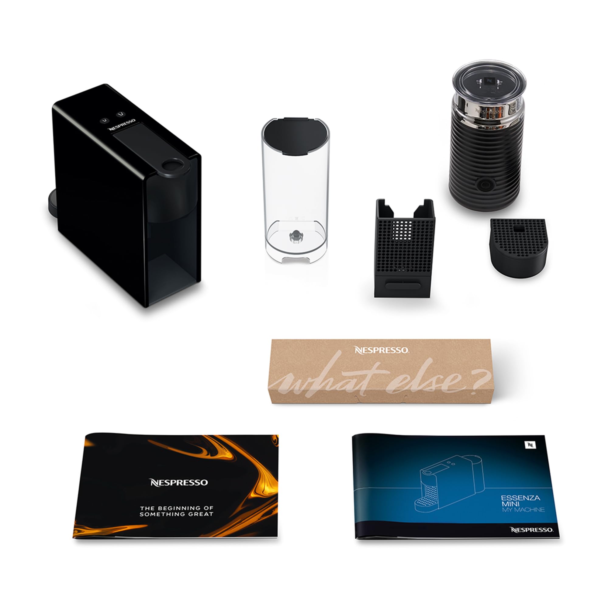 Nespresso Krups Essenza Mini Kaffeekapselmaschine 19 bar 1260 Watt 0,6 l Wassertank schwarz