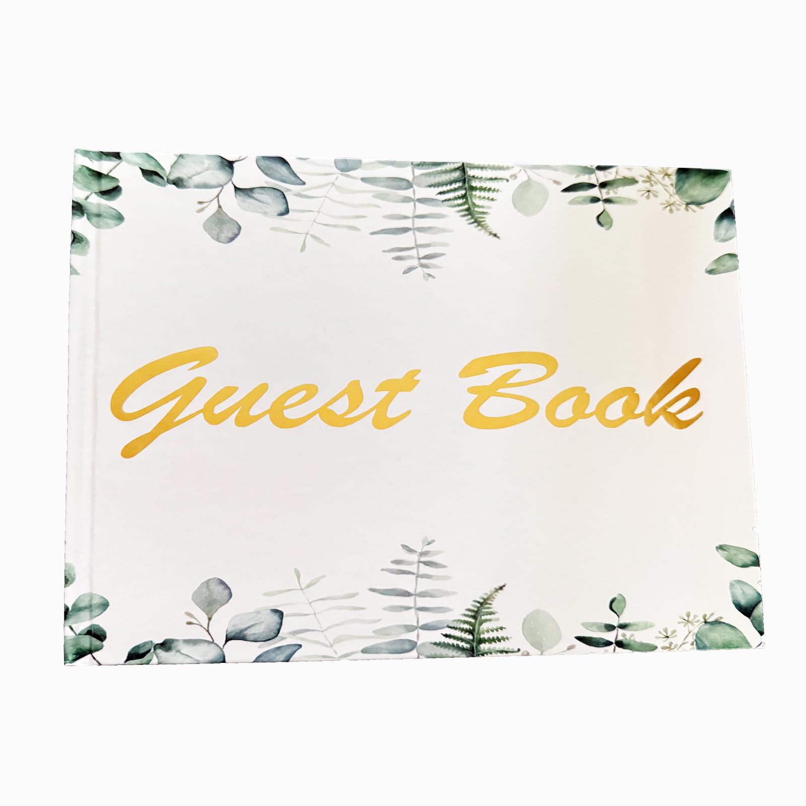Libro Degli Ospiti Per Matrimonio – 100 Pagine Bianche, Copertina Rigida Con Stampa Dorata, Album Minimalista Per Auguri E Dediche, Ideale Per Matrimoni, Compleanni E Baby Shower - 2