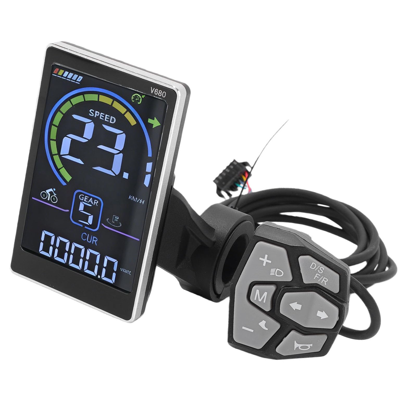Misuratore Display LCD per Bici Elettrica con Controller Motore Brushless da 500 W per Il Pendolarismo Quotidiano Design Impermeabile in Lega di Alluminio