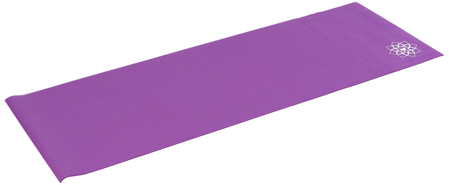 Alinco FYG606V Yoga Mat, Thickness: 0.2 inches (6 mm), Violet