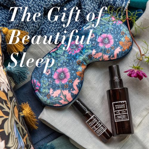 William Morris At Home Pillow Mist 50ml, Pulse Point Oil 10ml, Lavender Filled Velvet Eye Mask, Fragranced, Travel Size - Image 2