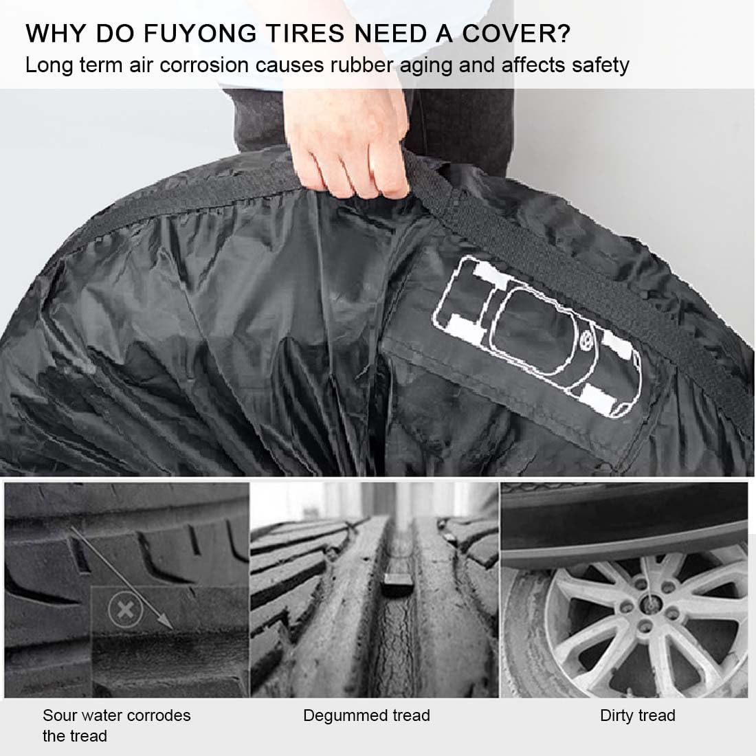 Protege Roue Camping Car Housses De Protection De Pneus De Voiture, Pour Re... – Grandado Sacs Protection Pneus 19-23 Pouces