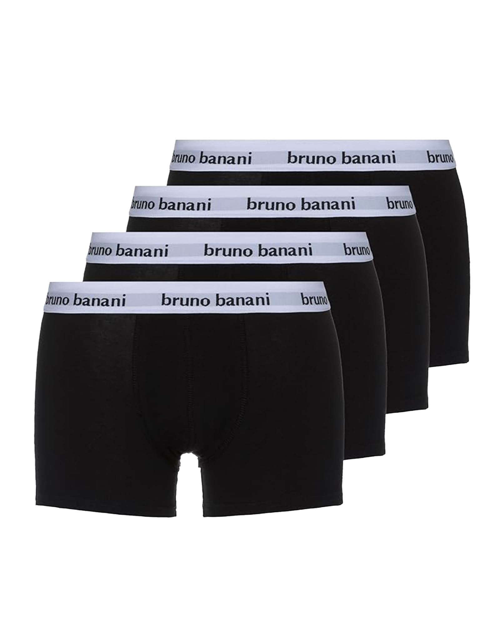 bruno banani Herren Shorts Snazzy- 4er Set - Boxershorts Herren Baumwolle mit Stoffgummibund - atmungsaktiv - ohne Eingriff