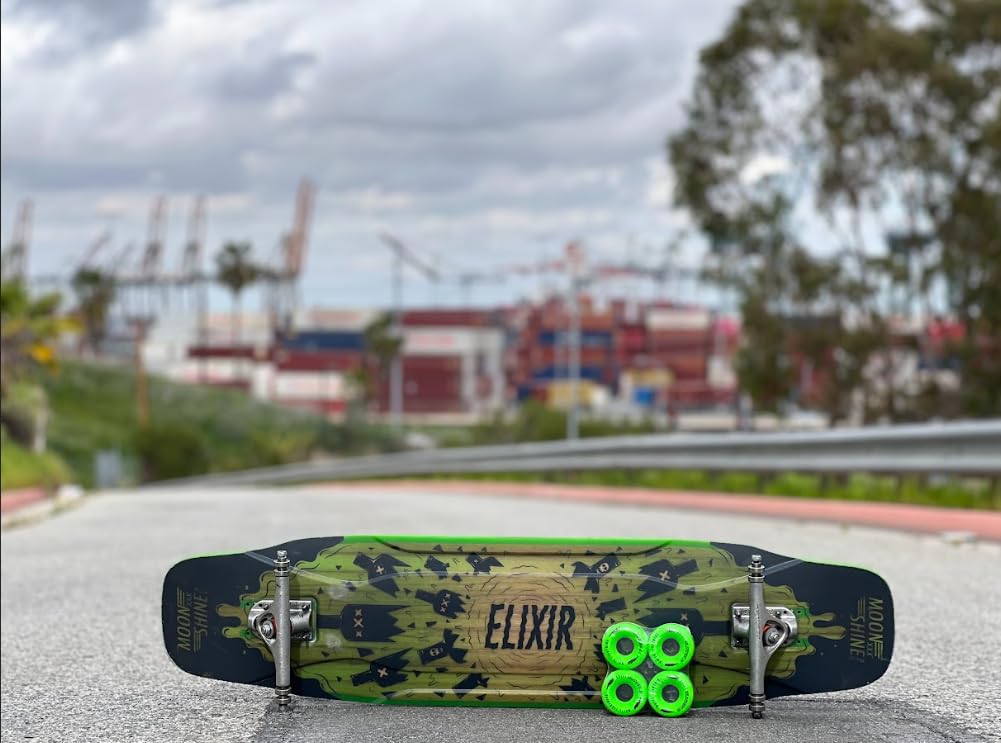 Moonshine Drift Longboard Wheels - 62mm - 80a - Green by Moonshine