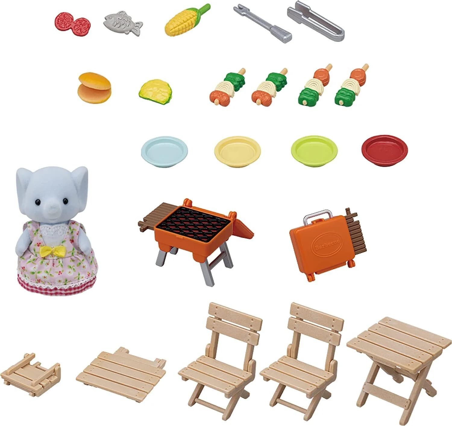 Sylvanian Families 5640 Set barbacoa de Miriam Elefante - Casa de muñecas