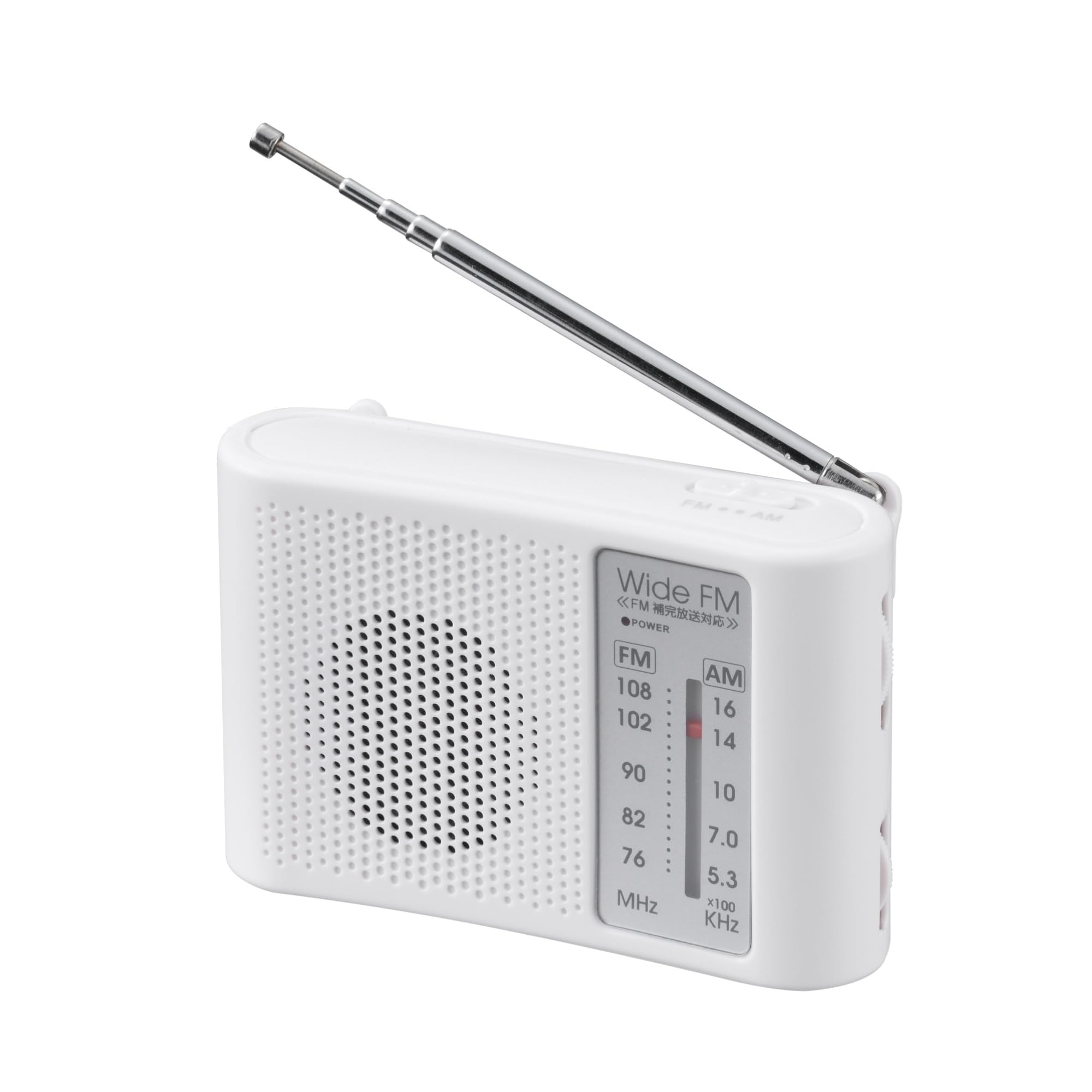 Amazon.co.jp: ポケット ラジオ 乾電池式 BIR-1 AM/FM ワイドFM対応 単