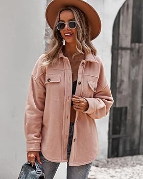 Women's button up fleece jacket Clearance