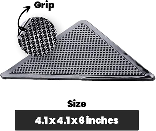 Miniatura 6 de Muddy Mat Paquete 2 en 1 – Tapete de microfibra absorbente marrón mediano (30 x 19 pulgadas) y tapete resistente antideslizante para esquinas