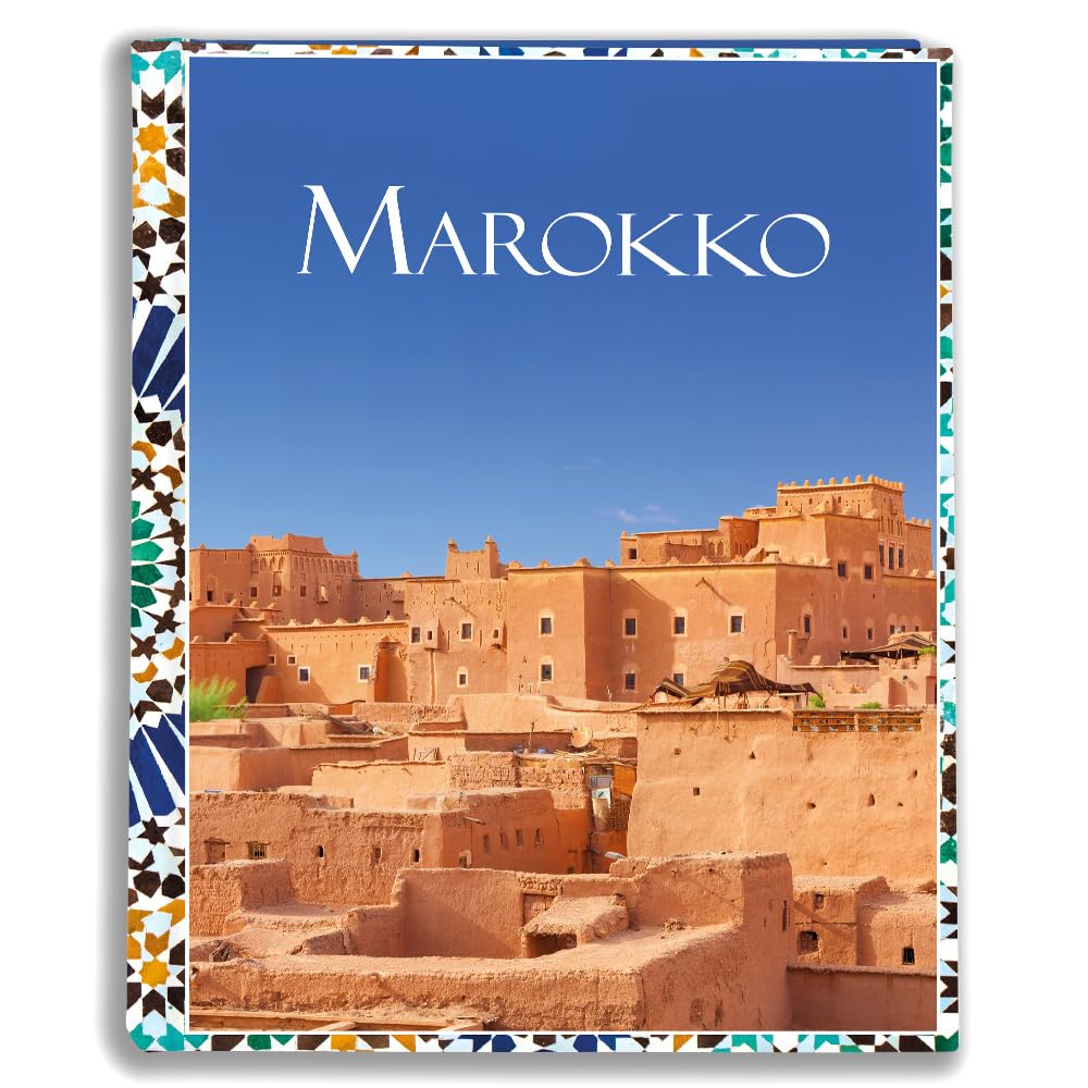 Urlaubsfotoalbum 15x21: Marokko, Fototasche für Fotos, Taschen-Fotohalter für lose Blätter, Urlaub Marokko, Handgemachte Fotoalbum