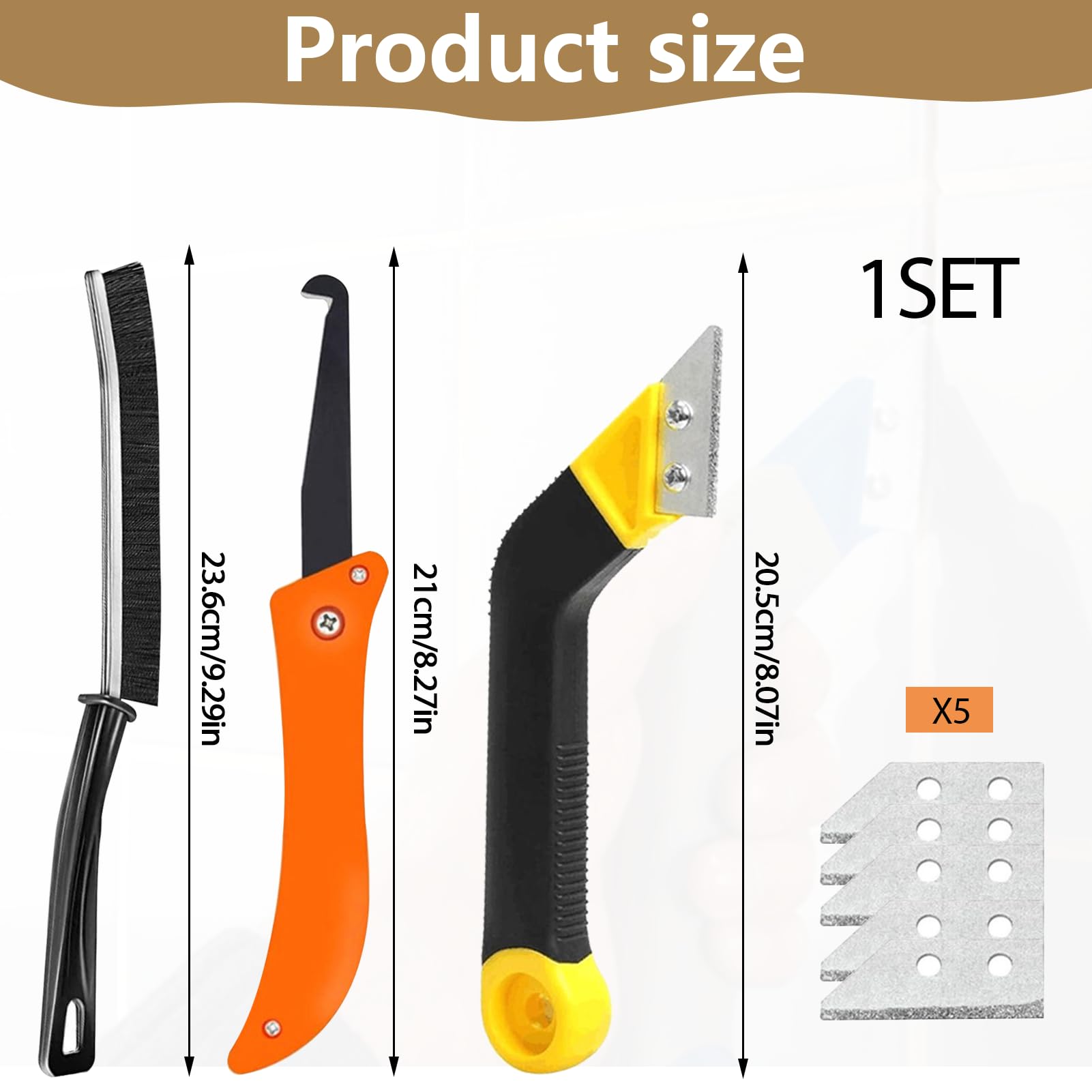 8PCS Grouting Tool, Pro Tile Grout Remover - Image 2