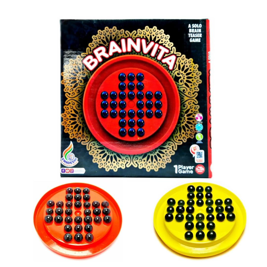 See full amazon price history chart for Adultokids Brainvita (Goli kundu/Kanche)() Board Game with 32 Glass Marble|Solitaire for 1Player Board Game|Indoor Kids Brain Development,Mind Challenging,Memory,Intelligence Game Adultokids Brainvita (Goli kundu/Kanche)() Board Game with 32 Glass Marble|Solitaire for 1Player Board Game|Indoor Kids Brain Development,Mind Challenging,Memory,Intelligence Game (B0C4312LTT) Amazon Price History, Amazon Price Tracker