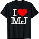 MJ Gift Idea Co. I Love (Heart) MJ T-Shirt