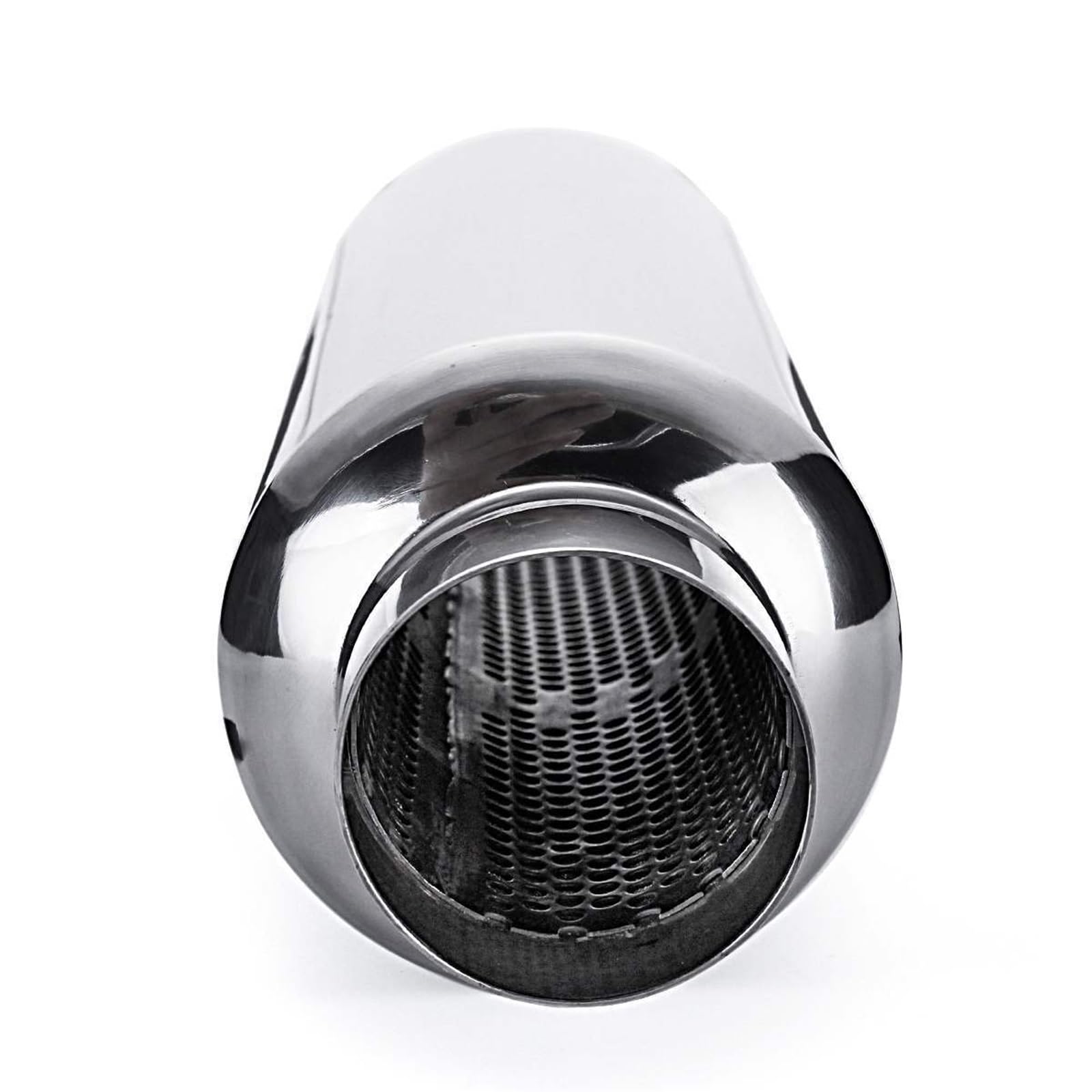Auto Tłumik wydechowy 63mm 2.5" Tłumik wydechowy samochodowy Końcówka tłumika ze stali nierdzewnej Rura wydechowa Uniwersalny Tłumika wydechowego