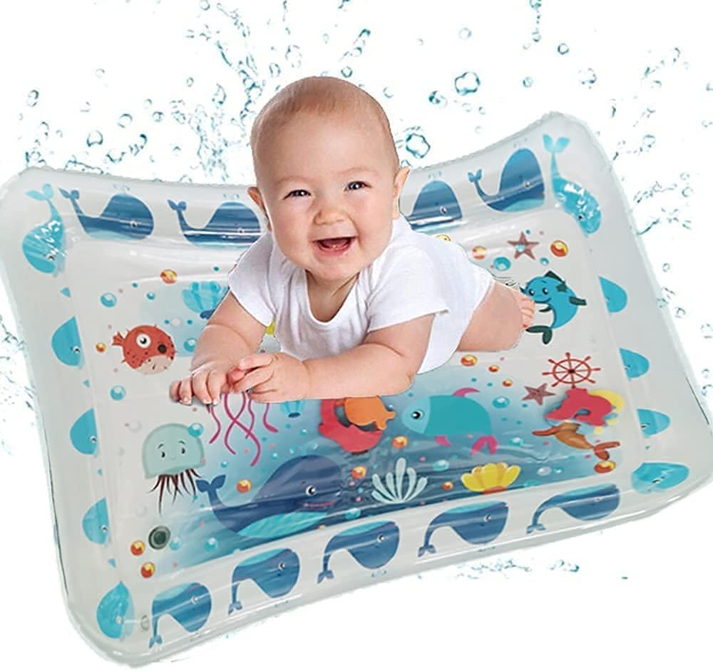 SYOSI Time Water Mat Infant Toy Indoor Floor Inflatable Water Mat, Newborn Boys and Girls of 3 6 9 12 Months of Fun Activity Center Toys Newborn Baby Girls Boys Early Development Activity Centers