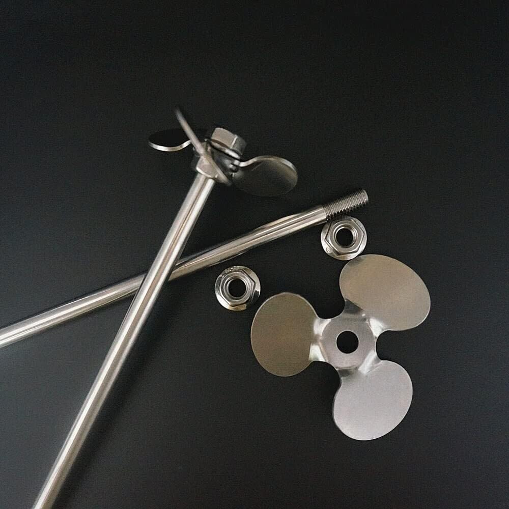 1 Ensemble Agitateur À Pales Trois Feuilles En Acier Inoxydable De Laboratoire Avec Tige De Malaxage(4cm blade with rod)