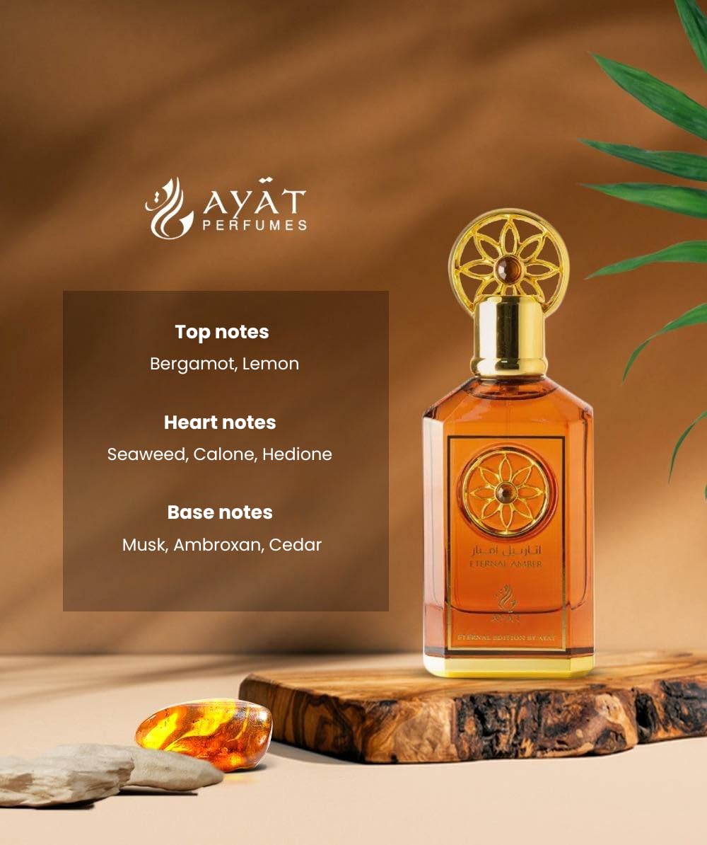 Ayat Perfumes - Eternal Edition - Mieszana woda perfumowana - perfumy dla kobiet i mężczyzn 100 ml - Dubaj | Nuty Bergamotki, bursztyn, białe piżmo, wanilia, długotrwały zapach (zestaw Eternal Edition