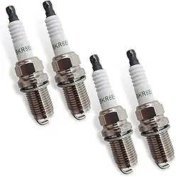 4 peças de vela de ignição para carro, resistente a altas temperaturas e sistema de ignição extremamente rápida do motor de ignição, substituição 5464 BKR5EIX-11, compatível com Honda Mazda