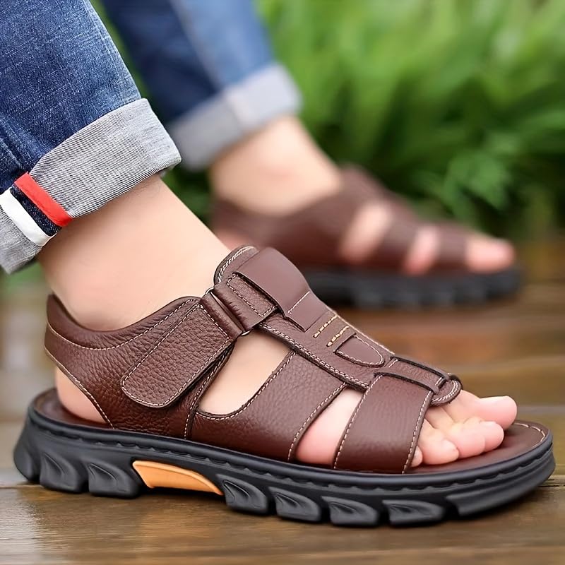 Men's Summer Sandals Open Toe Sandals, Non-Slip Comfortable Beach Shoes3
