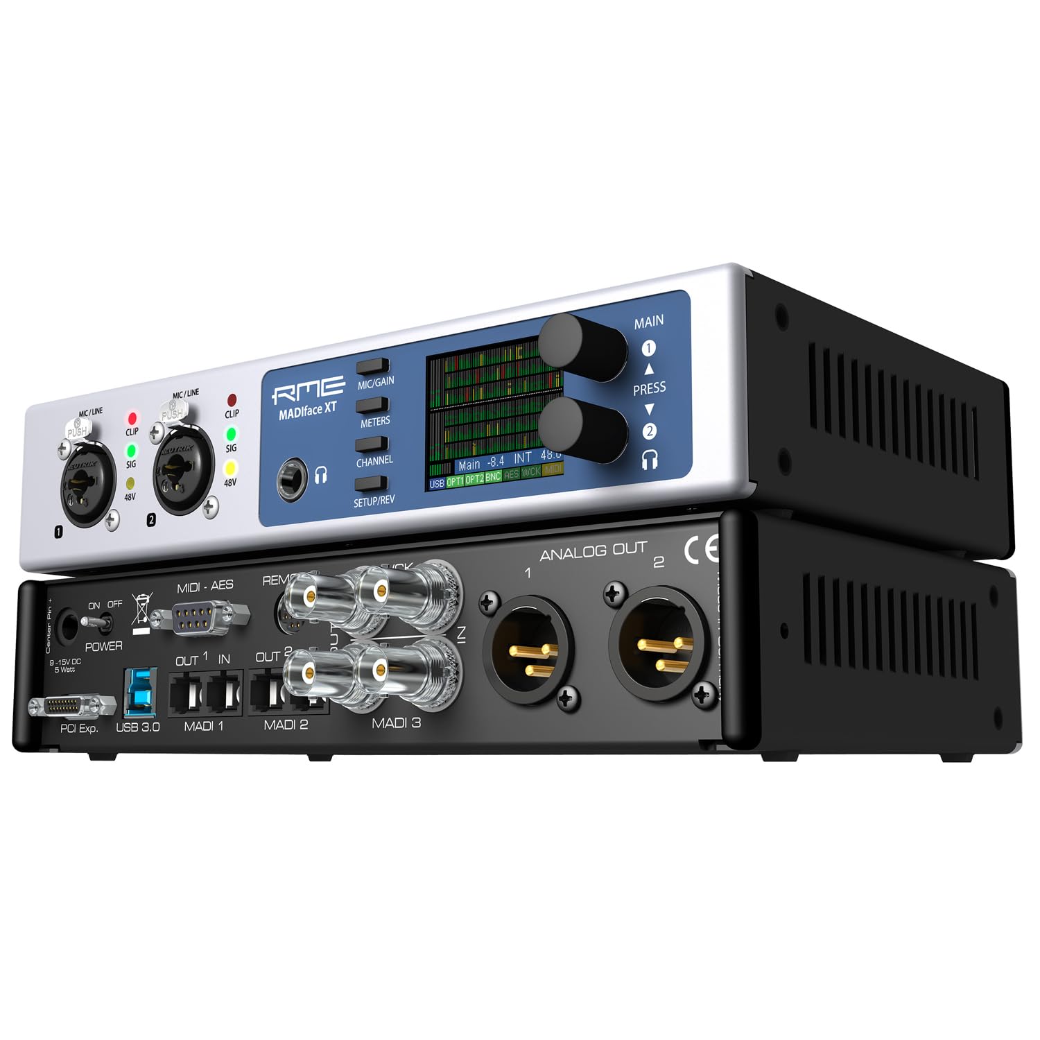RME Madiface XT II - Interfaccia audio USB di fascia alta, con 2 cavi Keepdrum XLR