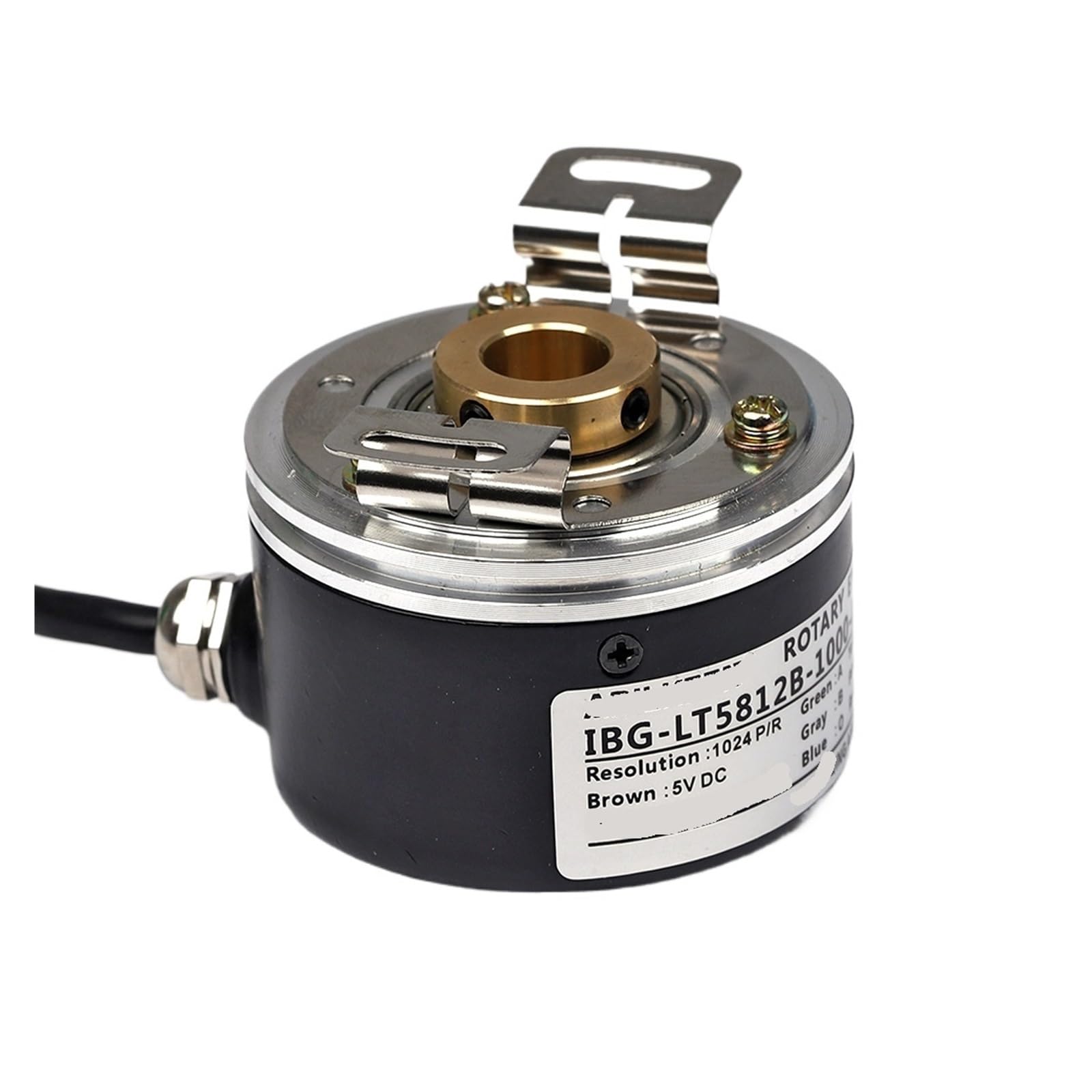 58mm Incremental Rotary Encoder 12MM Through-Hole Shaft Photoelectricity