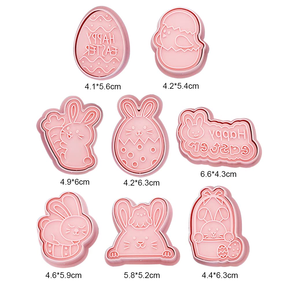8/10 StüCk Ostern Ausstecher, Platzchen Ausstecher Ostern Plastik, Keksformen Ostern FüR Kinder, Ostern Ausstecher Set, Backen Ostern Ausstecher, FüR GebäCk Fondant Keks Diy Backen Kinder (B)