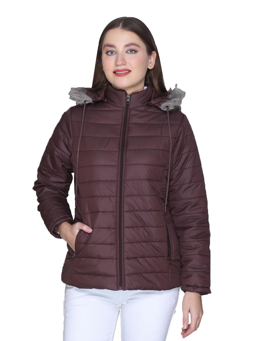 rare times Women’s Stylish Solid Full Sleeves Jacket | Winter Wear Quilted Jacket for Travelling | Regulaer Fit Puffer Jacket For Women-picture-20