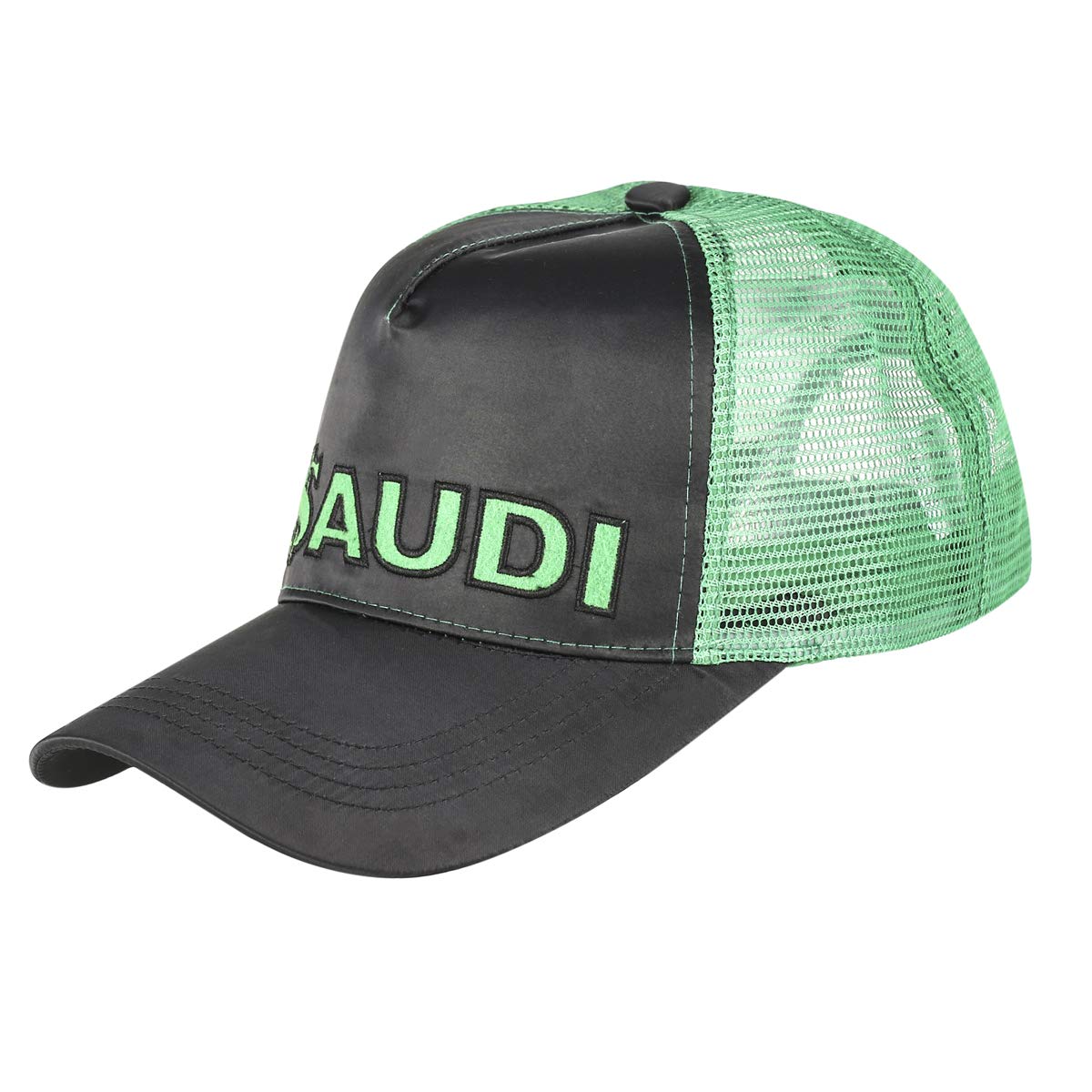 The Saudi BThe Saudi Brand Black Mixed Materials Baseball Hat For Men