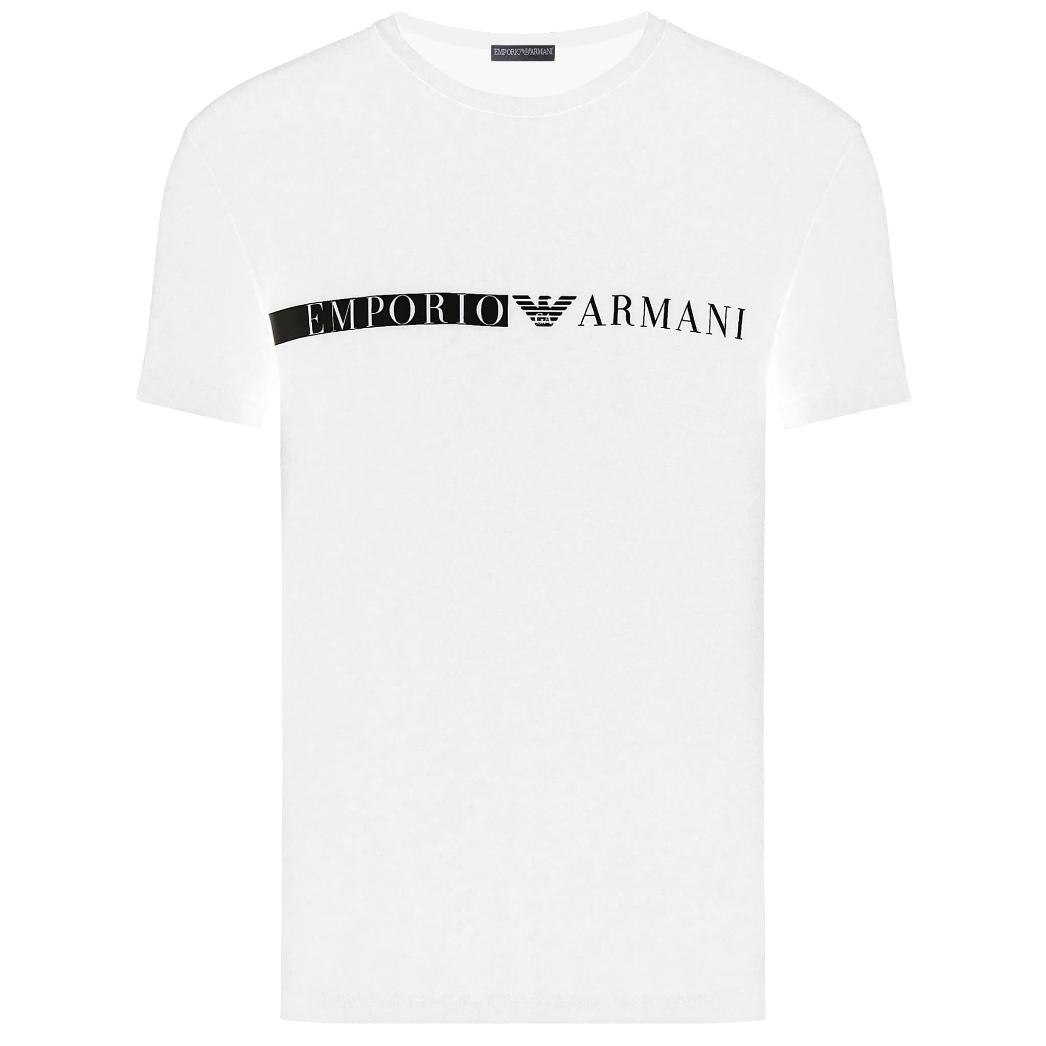 Emporio Armani Maglietta Uomo 111971 2F525, T-Shirt Manica Corta, Girocollo, Slim (Bianco, L)
