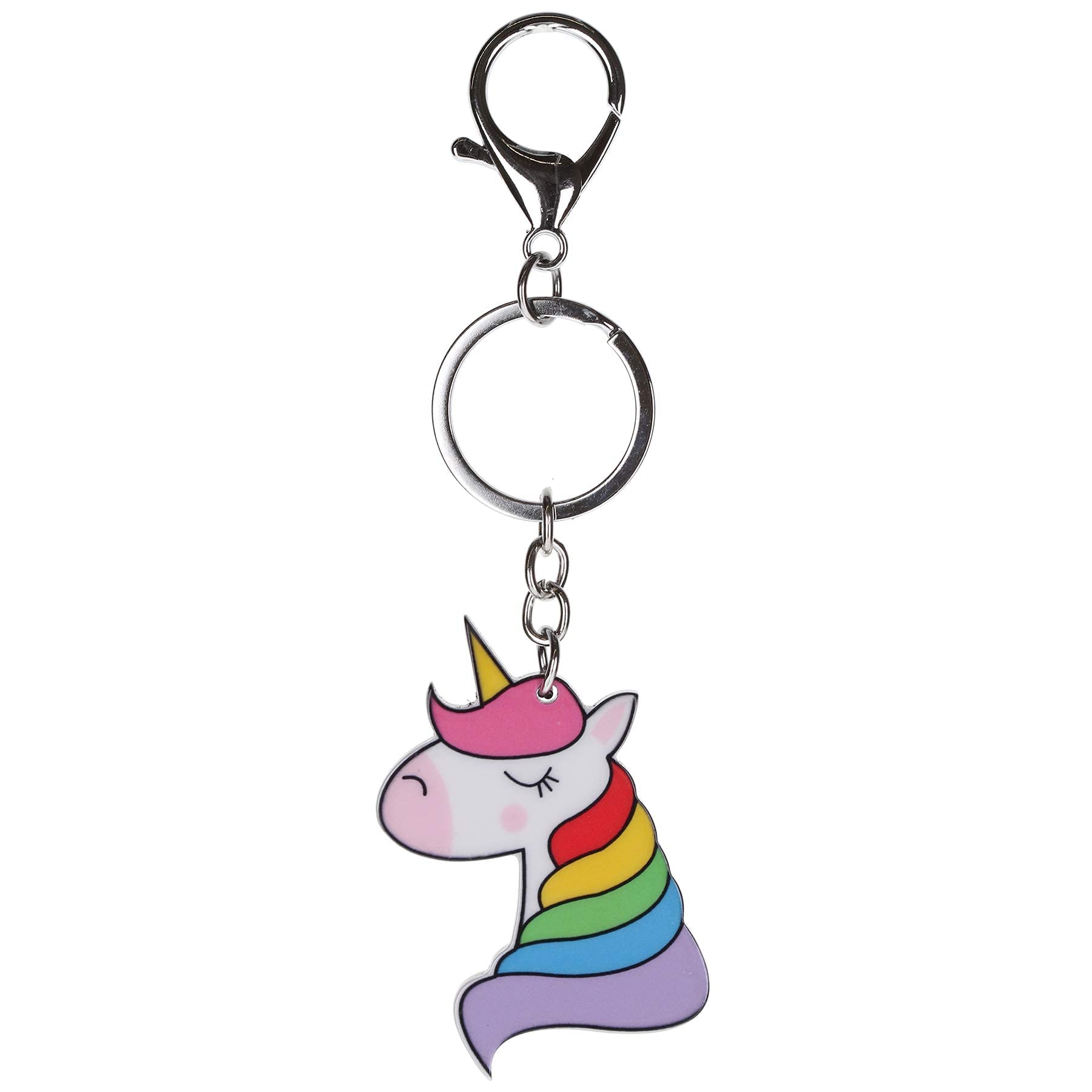 Stands Out, Supplying Outstanding Gifts Rainbow Unicorn Cute Cartoon Novelty Keyring Bag Tag Charm